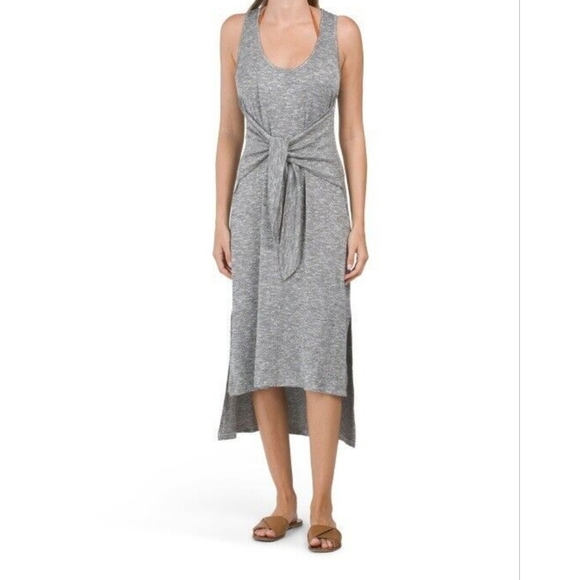 La Blanca Beach tie front cover-up Dress, size small. - Picture 1 of 7